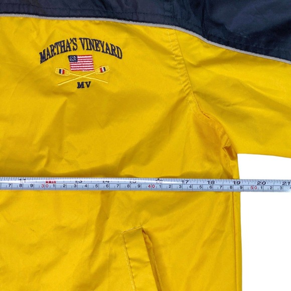 Martha's Vineyard Youth Sz XXL Windbreaker Rain‎ Jacket Hooded Full Zip Pockets - Picture 7 of 15